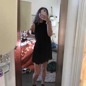 Black shift dress